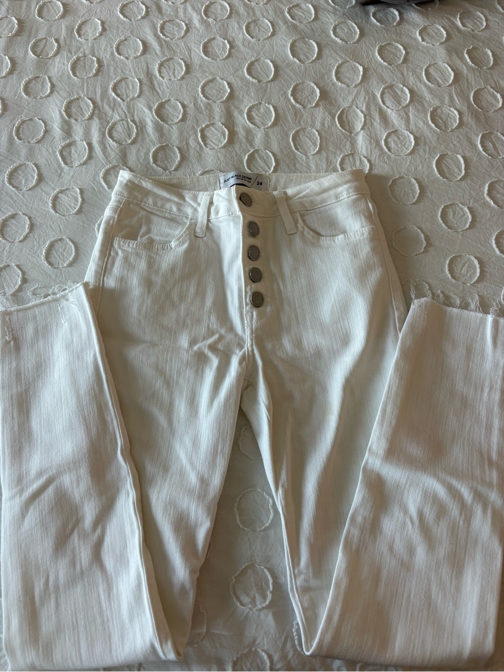 Just Black White Denim Jeans